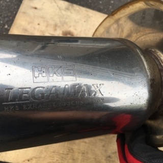 10系 アルファード HKS LEGAMAX ステンレス リア　マフラー ANH10W ANH15W MNH10W MNH15W 中古 社外