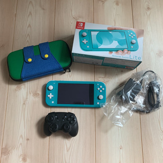 Switch Lite ターコイズブルー　コントローラー　モンハンライズ Switch Lite ターコイズブルー コントローラー モンハンライズ Switch