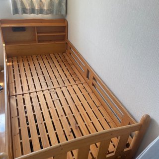 【ネット決済】2段ベッド　上　木製