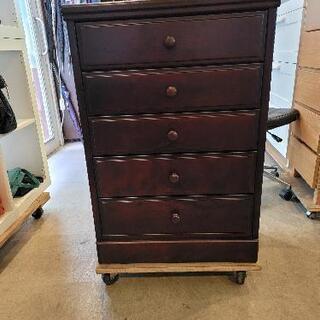 桜の家具五段収納