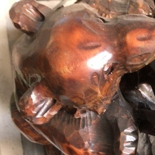 0803-27 木彫りの熊 100cm