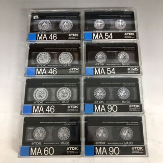 JU1/26　メタル　カセットテープ　8本　TDK　MA-46，...