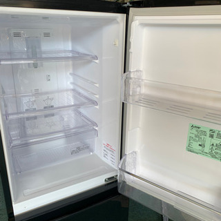 【リサイクルサービス八光-安心の３か月保証 田上店 配達設置ok】三菱ノンフロン冷凍冷蔵庫2ドア右開き146L サファイアブラックMR-P15A-B　2016年製