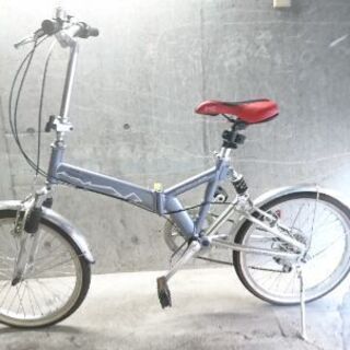 折り畳み自転車中古 Inter×cross 外装6段変速 サスペンション付き