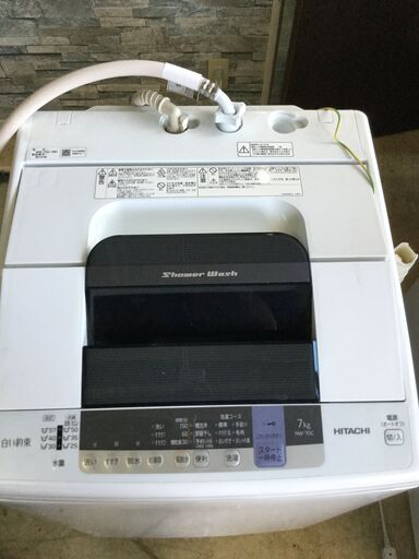 HITACHI 日立 全自動電気洗濯機 7.0kg 白い約束 NW-70C シャワー浸透洗浄 2019年製