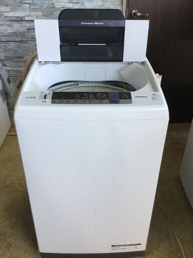 HITACHI 日立 全自動電気洗濯機 7.0kg 白い約束 NW-70C シャワー浸透洗浄 2019年製