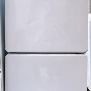 ☆中古 激安！！ Haier　ハイアール　148㍑2ドア冷蔵庫　2018年製　JR-NF1488型　幅50cmｘ奥行60cmｘ高さ128cm　【BBH030】￥14,300！！の画像