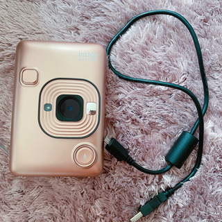 チェキ FUJIFILM INSTAX MINI LIPLAY ピンクゴールド