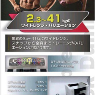 可変式ブロックダンベル １セット, 総重量80kg