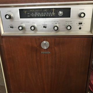 pioneer パイオニア　レコードプレーヤー　ステレオ　アンティーク　家具調　1960年代　インテリア pioneer パイオニア レコードプレーヤー ステレオ アンティーク 家具調