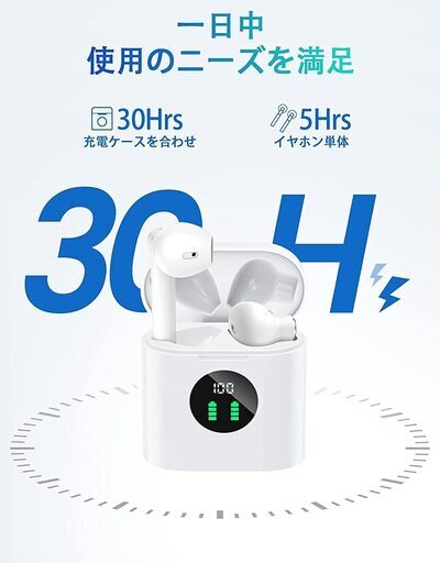 新品・未使用】Bluetooth イヤホン（電池残量表示付） (みょる) 秋葉原 
