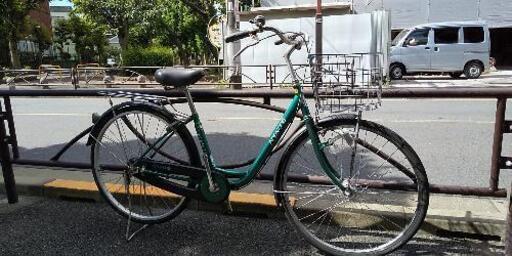 ◆リユース/リサイクル自転車・26インチ・LEDオートライト・Dグリーン