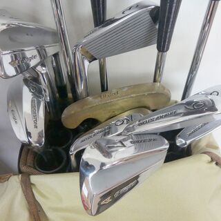 2セットまとめ売り。グリーンに出たことがないゴルフ道具ブリジストンイーグルとSPELDING-pega