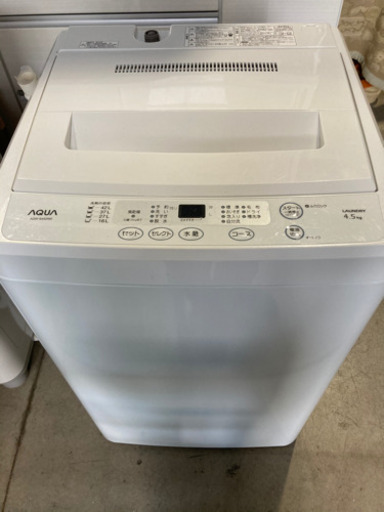 AQUA 4.5kg 全自動洗濯機 AQW-S452 2013年製