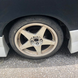 単品購入可 17インチホイール2本 9J+15 114.3 JZX100 シルビア180SX
