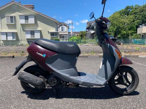 スズキ レッツ4 50 cc 原付 スクーター 4スト 実動 書類 鍵有り 型式CA45A