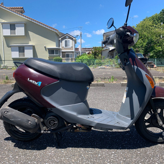 スズキ レッツ4 50 cc 原付 スクーター 4スト 実動 書...