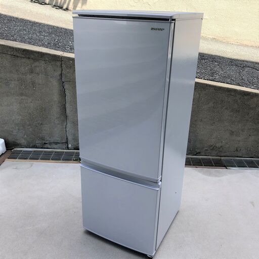 直接引き取り歓迎！美品！SHARP シャープ 冷凍冷蔵庫 SJ-D17F-S 167L 2019年製 シルバー 2ドア どっちもドア