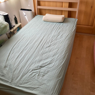 【ネット決済】フランスベッド シングル ベッドフレーム&シーツ&枕付き