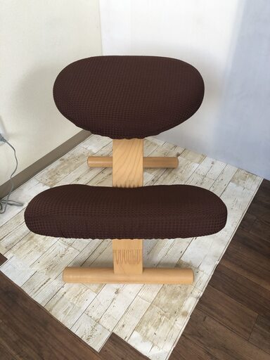 RYBO balance EASY バランス チェア イージー 姿勢矯正椅子 ノルウェー 学習イス リボ社 子ども ブラウン/茶
