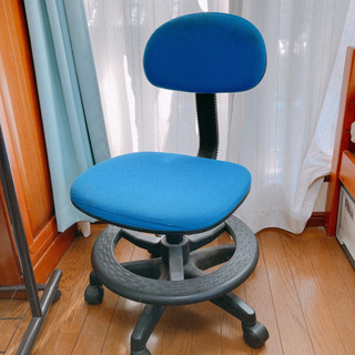 【0円】学習用椅子　キッズチェア　青色