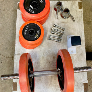 iROTEC アイロテック ストレングスセット プレスベンチ+ラバーバーベルダンベル【直接引取限定】