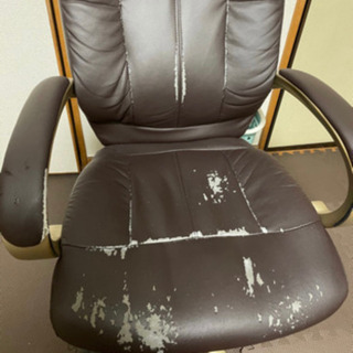 【無料】オフィスチェア 椅子 在宅  茶色 ブラウン