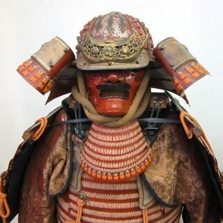 甲冑一式 兜 鎧 等身大 箱付 武具 五月人形 サムライ 侍 戦国武将