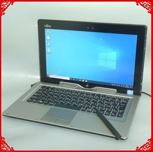 即使用可 高速SSD ノートパソコン Win10 中古 11.6型ワイド 富士通 Q702/G Core i5 4GB 無線 Wi-Fi Bluetooth webカメラ Office済