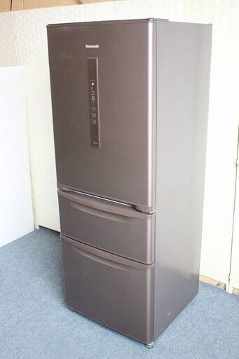 パナソニック 3ドア冷凍冷蔵庫 315L 自動製氷 NR-C32EM-T シルキーブラウン 2016年製 Panasonic 冷蔵庫 中古家電 店頭引取歓迎 R3877)
