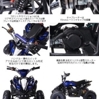 子供用四輪バギー 最新大口径6インチ仕様！前後ディスクブレーキ