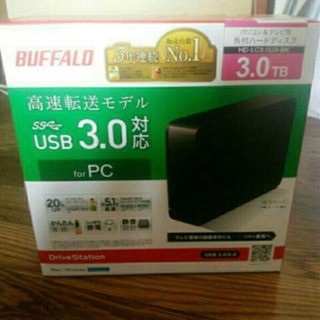 Buffalo社　外付けハードディスク3TB 
