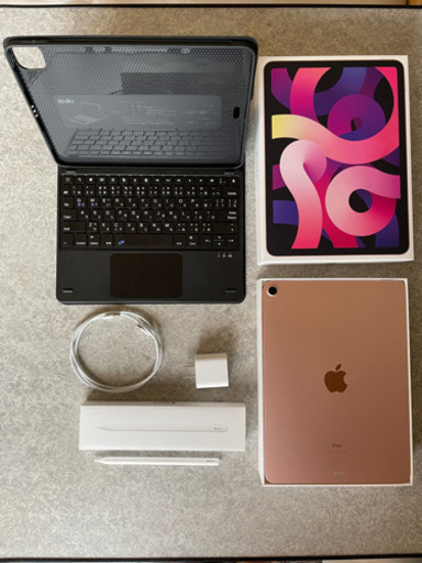iPadAir第4世代 Wi-Fi 256GB ApplePencil第2世代 AppleCare 社外キーボードセット