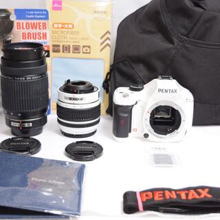 極美品❤️ペンタックス K-x❤️人気のホワイトカラー❤️高画質❤️フル