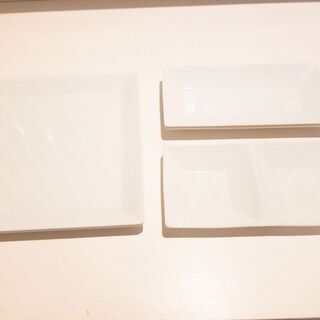 【ネット決済】白いお皿セット(3種類計5枚)