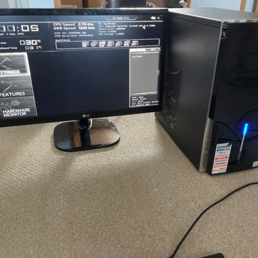 デスクトップPC モニターセット i5-6400 SSD HDD無し ジャンク