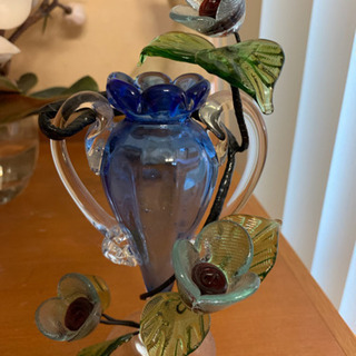 琉球ガラス　置物　花瓶