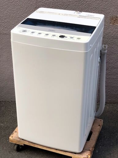 ㊶【6ヶ月保証付・税込み】美品 ハイアール 4.5kg 全自動洗濯機 JW-C45D 19年製【PayPay使えます】