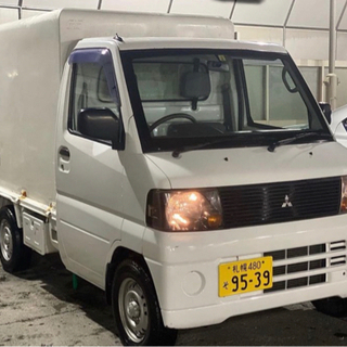 【ネット決済・配送可】三菱軽トラ　箱車