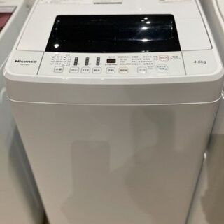 Hisense／ハイセンス　全自動洗濯機　4.5㎏　2020年製...