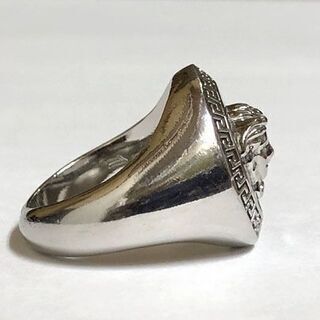VERSACE ベルサーチ メドゥーサロゴ リング 指輪 11号 DG57602 ヴェルサーチ シルバーカラー ☆ 札幌市 白石区 東札幌 ☆ アウトレットモノハウス VERSACE ベルサーチ メドゥーサロゴ リング 指輪 11号 DG57602