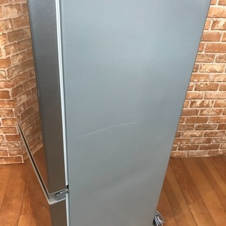 2018年 AQUA アクア 2ドア 126L ノンフロン 冷凍冷蔵庫 AQR-13G(S)