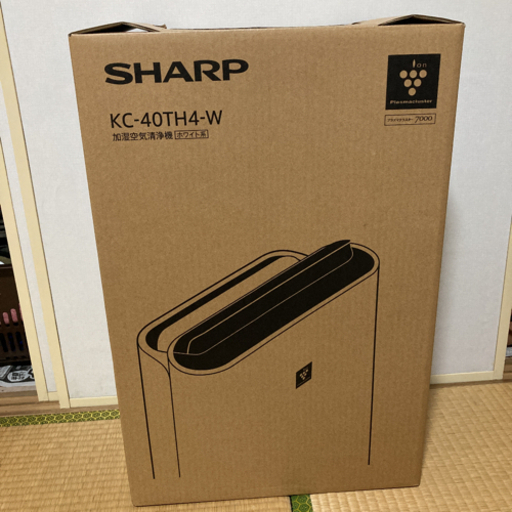 500円引きクーポン】 SHARP 加湿空気清浄機 ホワイト KC-40TH4-W 空気