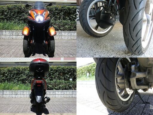 ☆普通免許仕様トリシティ125ルーフ屋根BOX付 ナックル＆レッグ