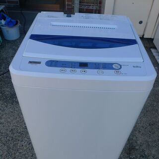 中古の洗濯機 ヤマダ電機 YWM-T50A1 2019年製です。