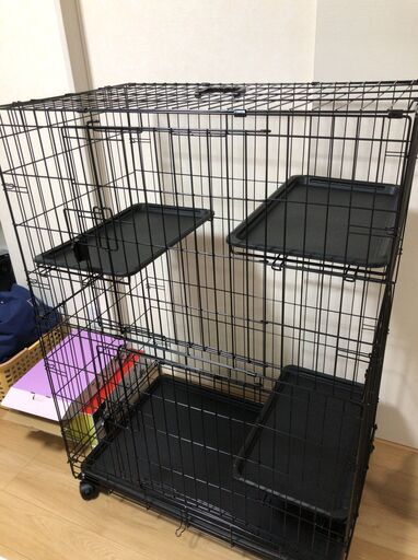 猫のケージとトイレセット　（開封 未使用）