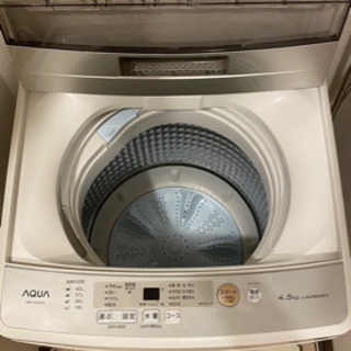 値下げ！　AQUA  洗濯機　ホワイト　美品