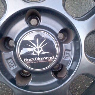 商談中　クラウン等　ビッグセダン　タイヤ引っ張り　Black  Diamond  ブラックダイアモンド　19インチ　8．5J　9．5J　5H　PCD114．3　4本セット　深リム