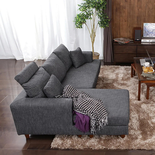 ★美品★ ロウヤ　3人掛けカウチソファ LOWYA（ロウヤ） ソファ フロアソファ ローソファ 3人掛け カウチ