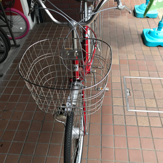 24インチ 内装3段変速 ledライト さびにくいステンレスかご パンクし